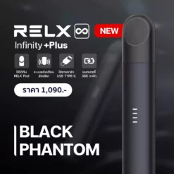 RELX Infinity Plus สี Black Phantom